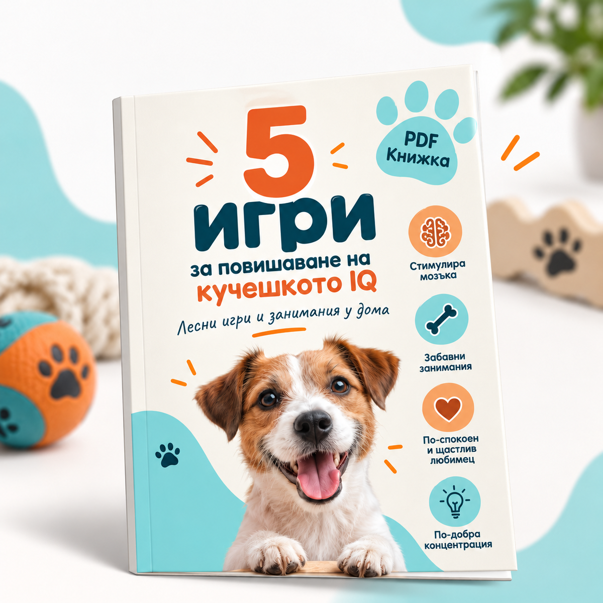 5 игри за повишаване на кучешкото IQ(PDF Книжка)