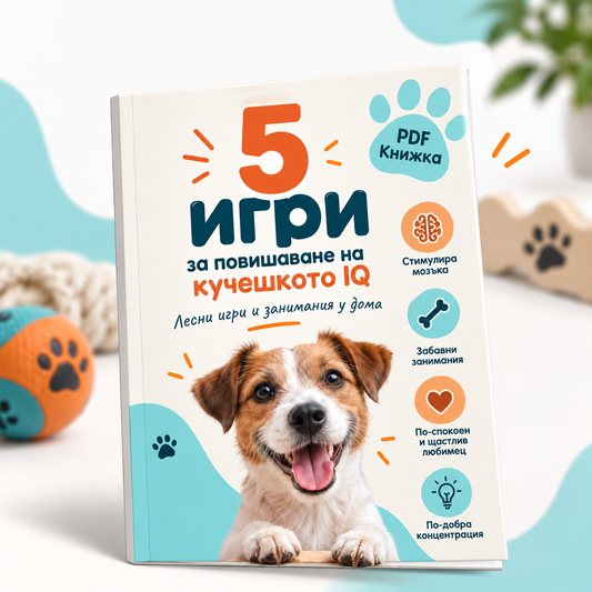 5 игри за повишаване на кучешкото IQ(PDF Книжка)